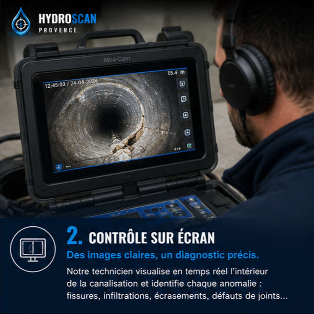 Contrôle sur écran — Chaque défaut apparaît en temps réel.